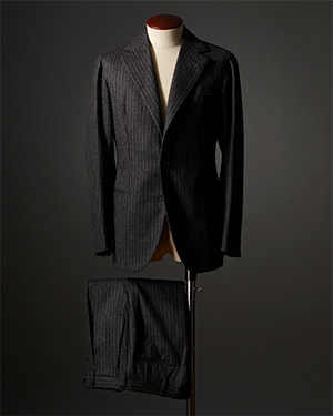 Gray Stripe Flannel Suit